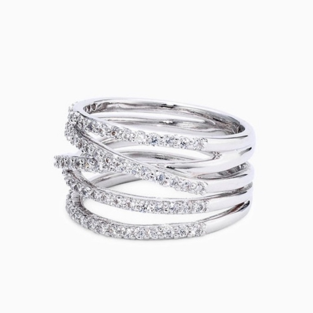 Stella & Dot Stellar Pave Ring Size 8